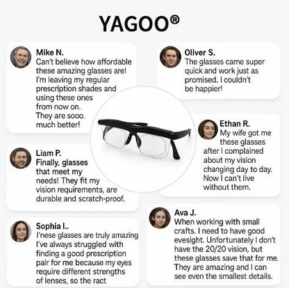 【ADJUSTABLE FOCUS GLASSES】See Every Moment Clearly With YAGOO®!