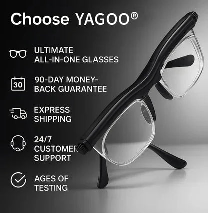 【ADJUSTABLE FOCUS GLASSES】See Every Moment Clearly With YAGOO®!