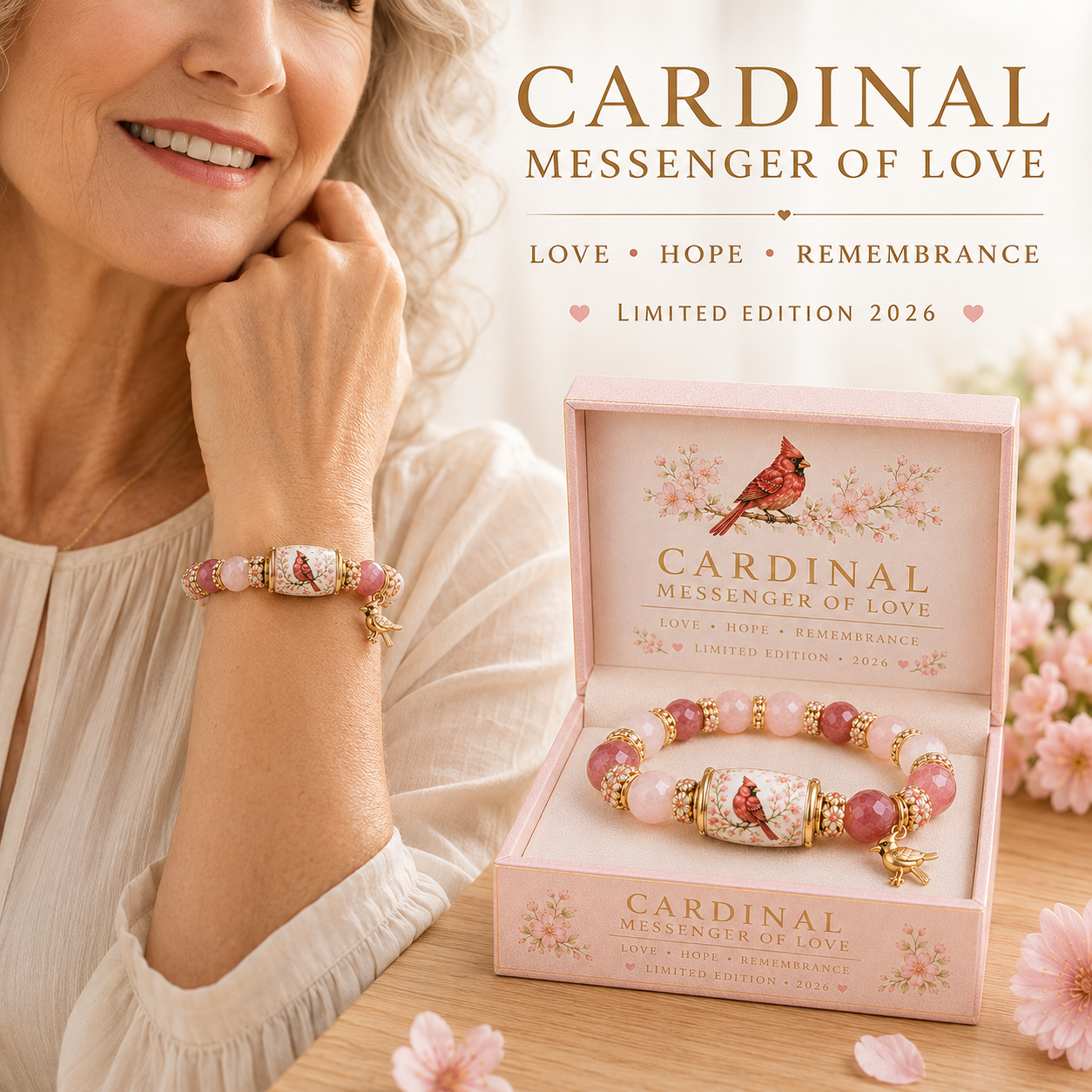 ❤️ LOVE, REMEMBRANCE & CARDINAL BLESSINGS 🐦 | 2026 LIMITED EDITION BRACELET - Only 18 Left